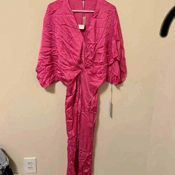 Young Fabulous And Broke Siren Shirt Dress Color Raspberry/ Size Small. - Picture 4 of 11